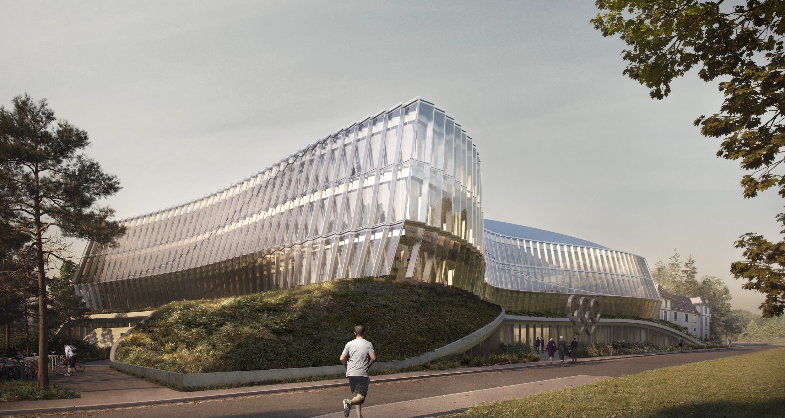 AMAZINGLY CURVED ARCHITECTURES: Olympic House-IOC Headquarters 意想不到的不規則曲線建築 - 動感、柔軟、永續