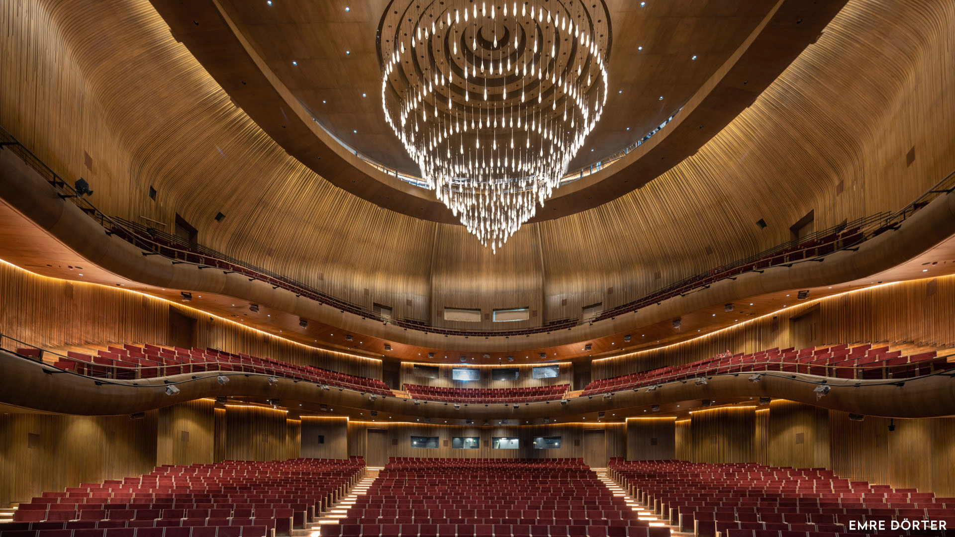 Atatürk Cultural Centre 裡的半球形歌劇院，共可容納 2,040 位觀眾。（ © Emre Dörter ）